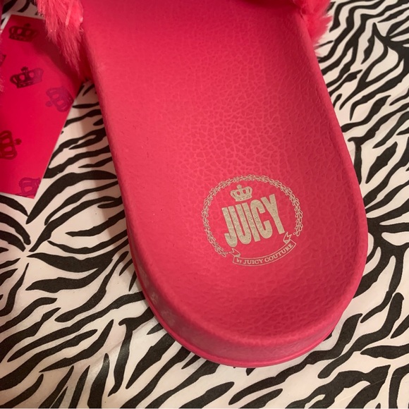 Juicy WAKE Bright Pink Slide Slipper Shoe NWT Size 7.5M and 11M JUICY COUTURE - Picture 2 of 9